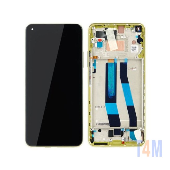 TOUCH+DISPLAY COM FRAME XIAOMI MI 11 LITE 5G 6.55" AMARELO